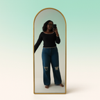 Full Length Mirror with Golden Border – hero image