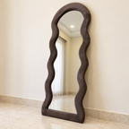 Wavy Full-Length Floor Mirror hero