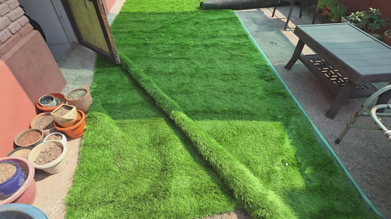 Artifical Grass mats for balcony and terrace video
