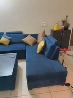 L shape sofa video
