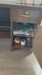 Custom Engineered Wood Ebony Study Table
