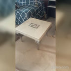 Marble Top Peg Tables Set of 2