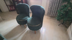 Luxury Fabric Cushion Accent Chairs - 2 nos video