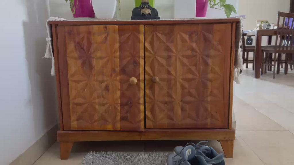 Sheesham Wood Shoe Rack