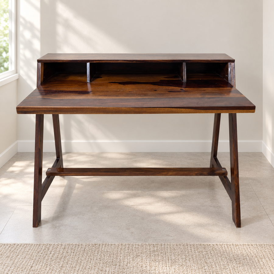 Sheesham Wood Study Desk with Footrest — Giveasy resale hero