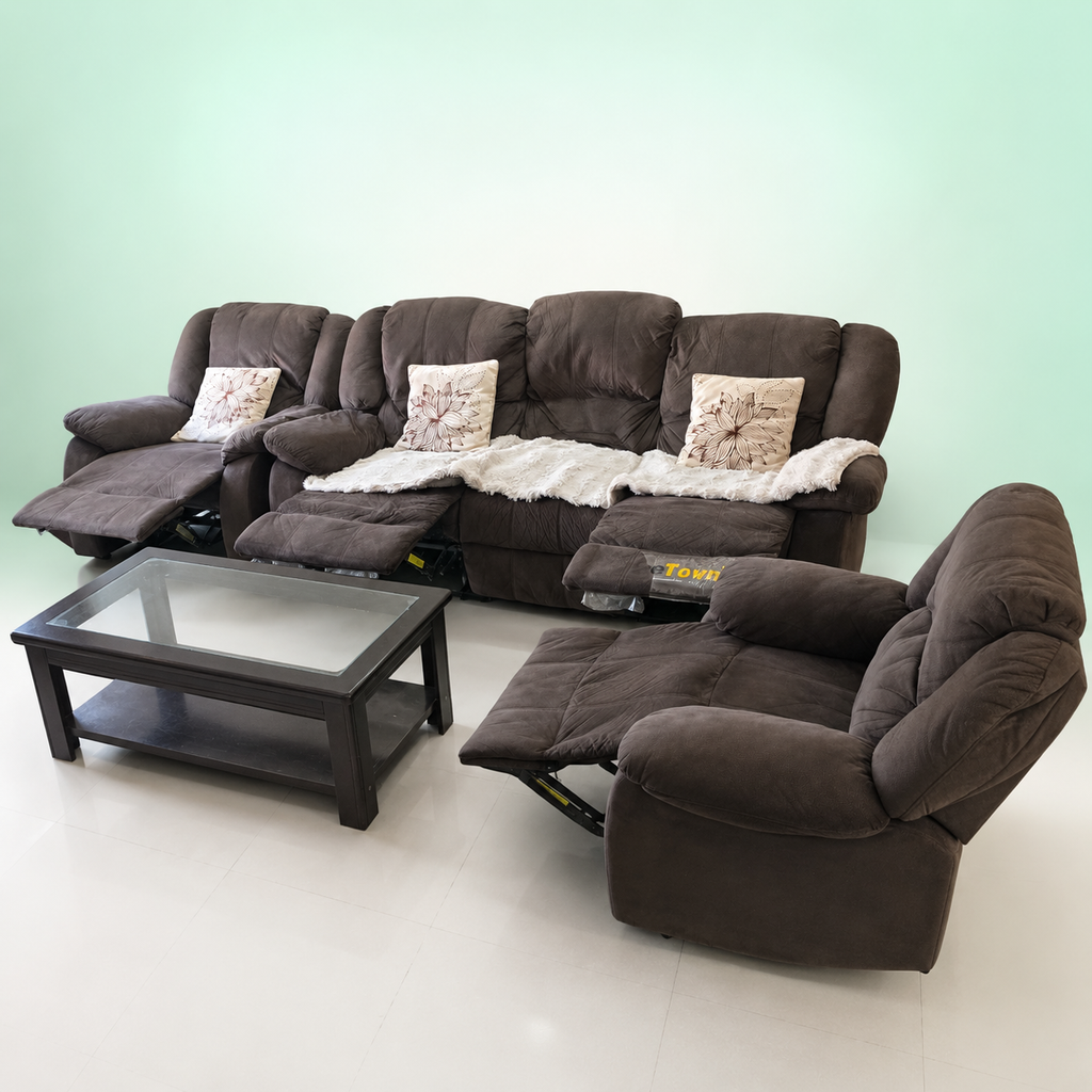 Home Centre 5 Seater Recliner Sofa Set