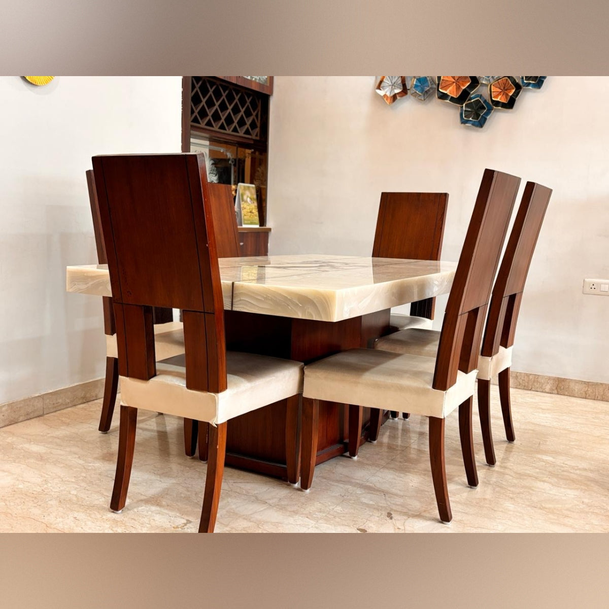 Luxury 6-Seater Dining Table Set