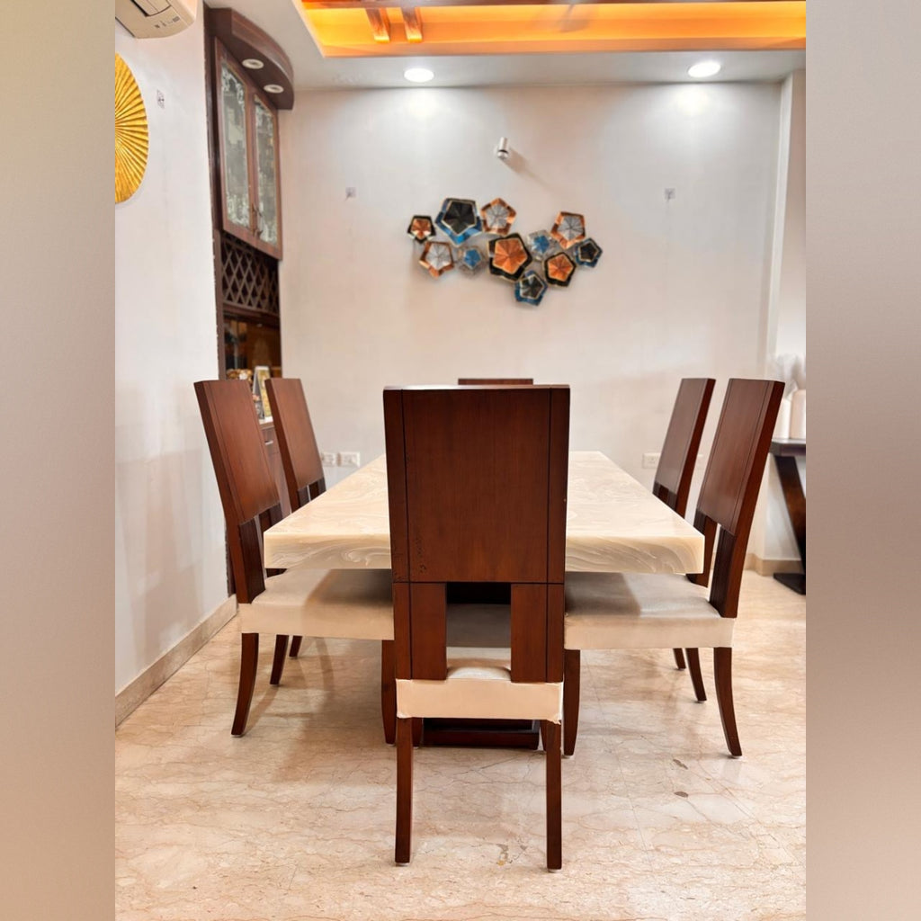 Luxury 6-Seater Dining Table Set