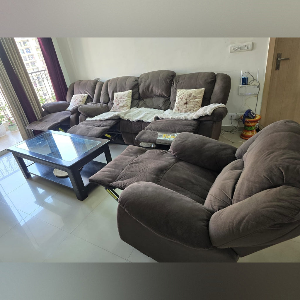 Home Centre 5 Seater Recliner Sofa Set