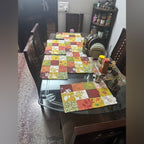 6 Seater Wooden Dining Table Set