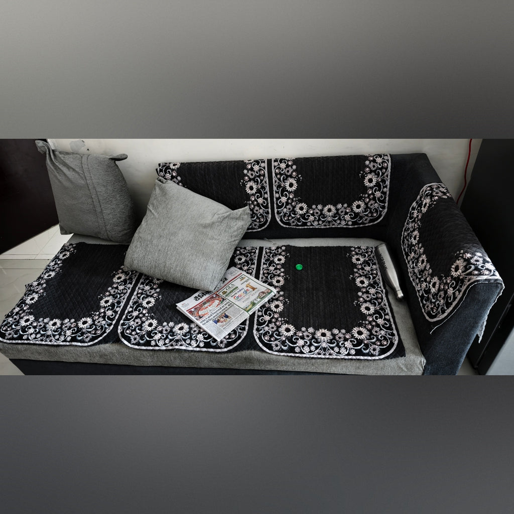 Wakefit Skiver L Shape 6 Seater Sofa Set