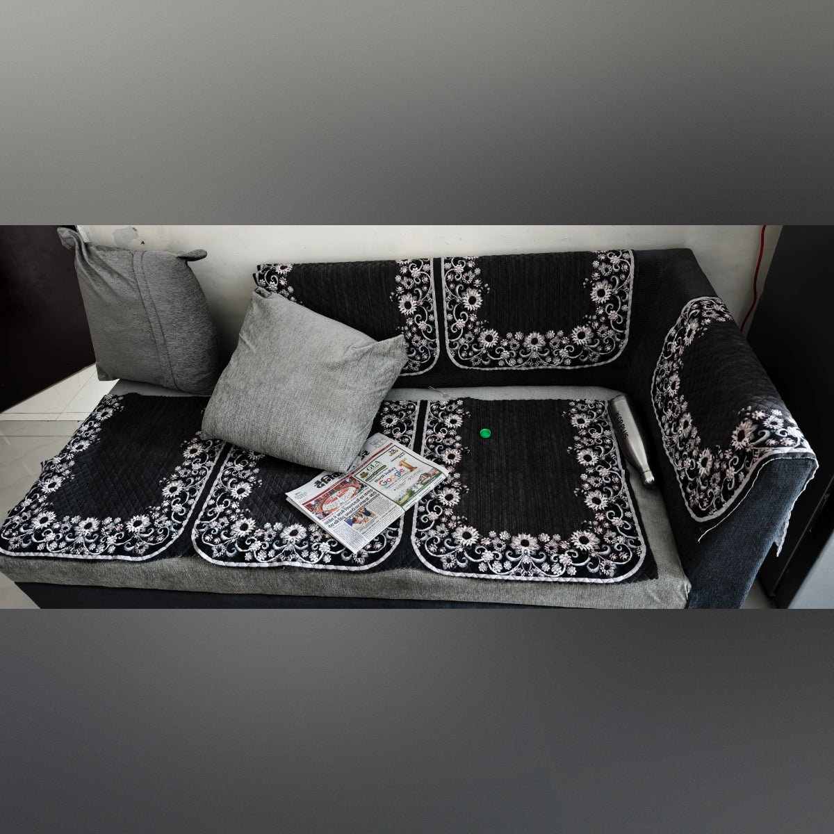 Wakefit Skiver L Shape 6 Seater Sofa Set