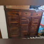 Solid Wood Shoe Rack Cabinet