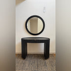 Designer Console Table & Round Mirror Set