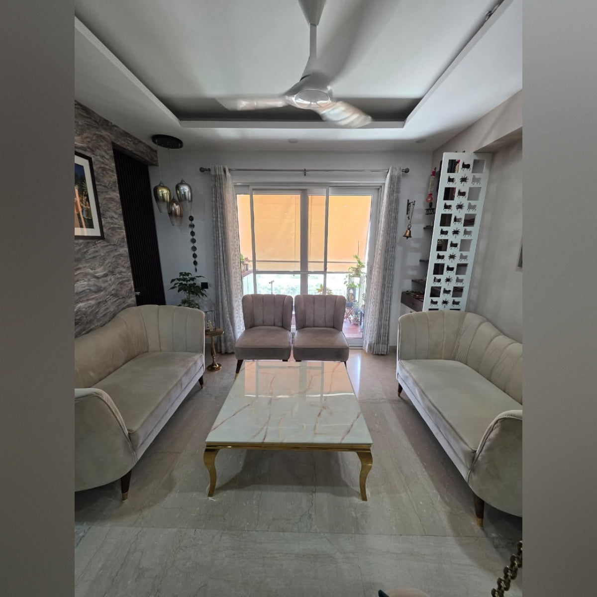 Custom Sofa Set with Centre Table
