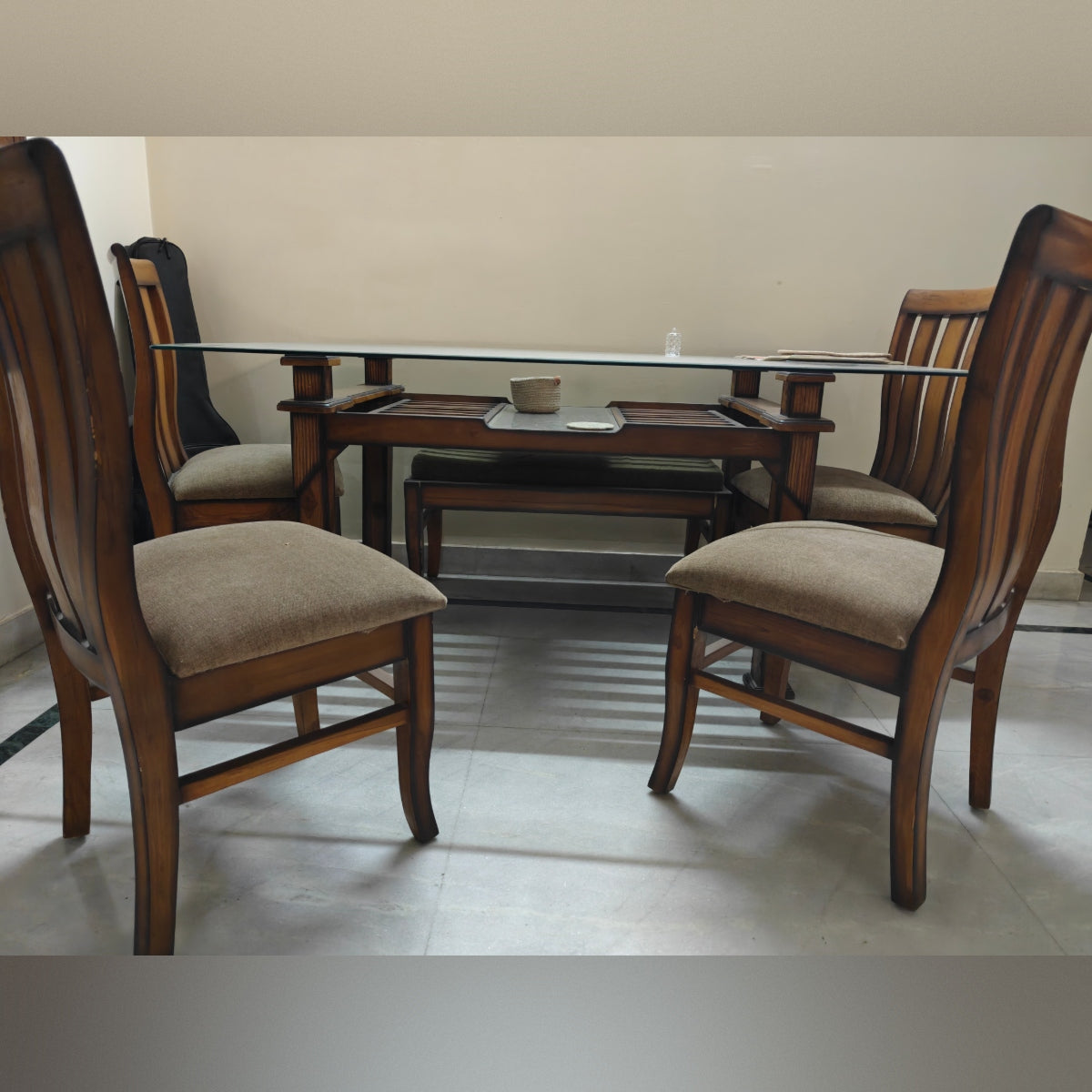 Sheesham Wood 6-Seater Dining Set