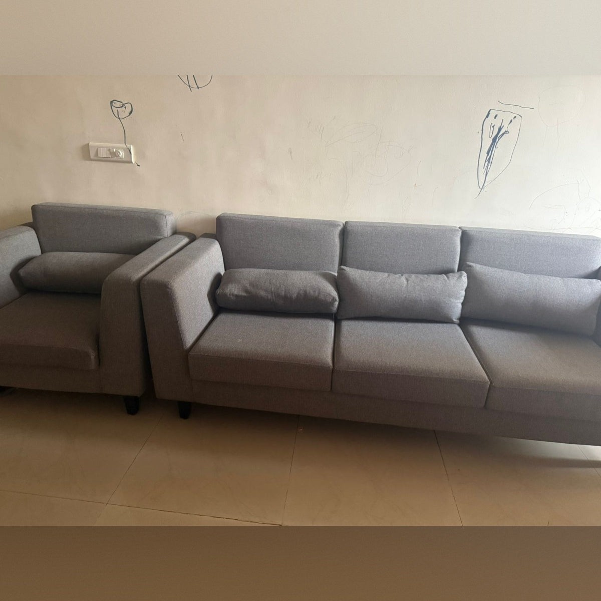 Wakefit SnoozePro Sofa Set (3+1+1)