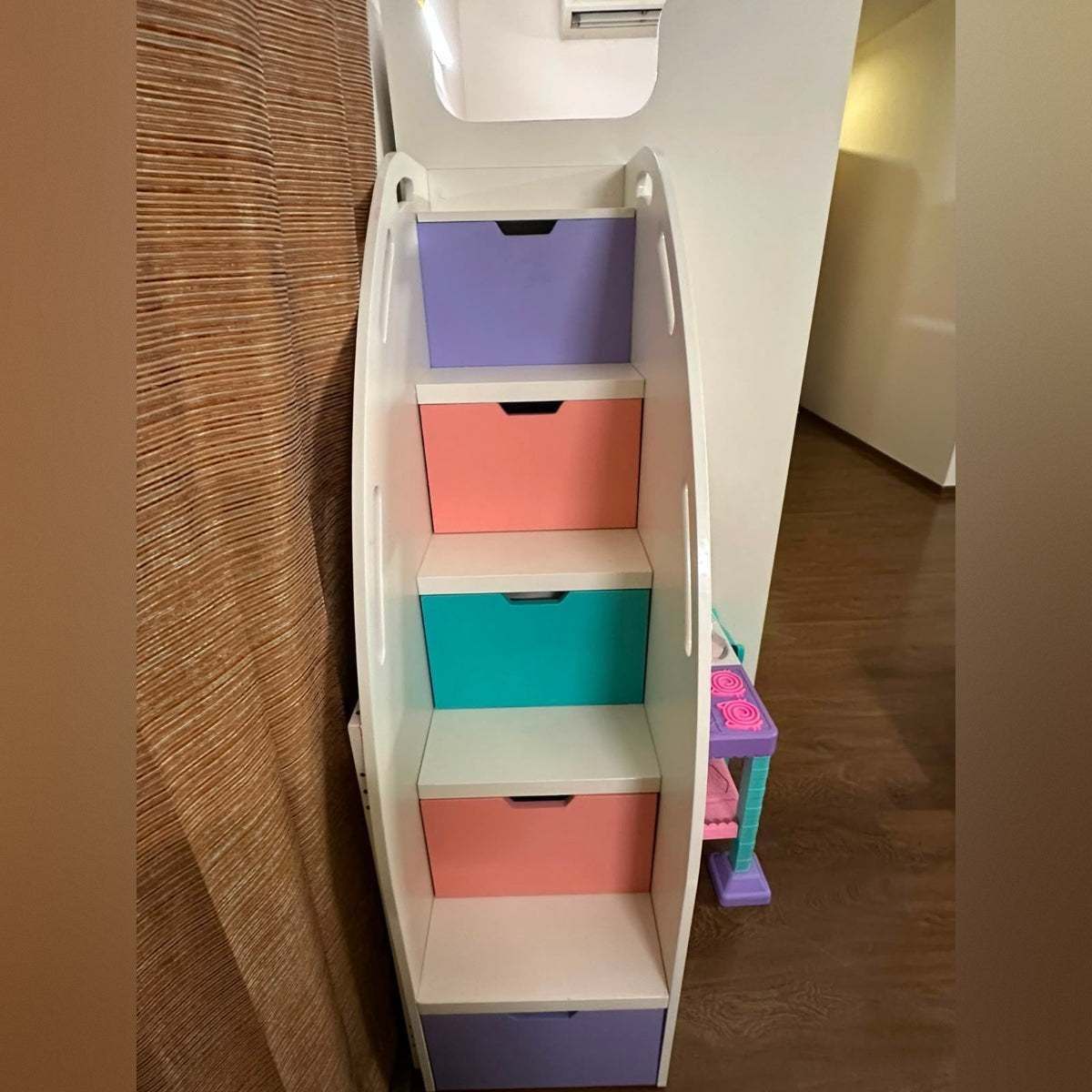 Kids Loft Bunk Bed with Study Desk & Mattress