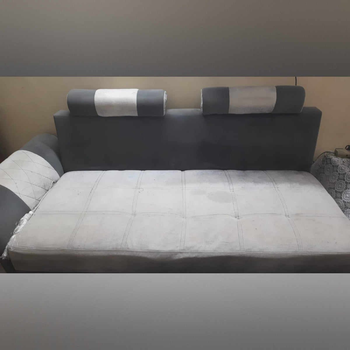 L-Shaped Fabric Sofa