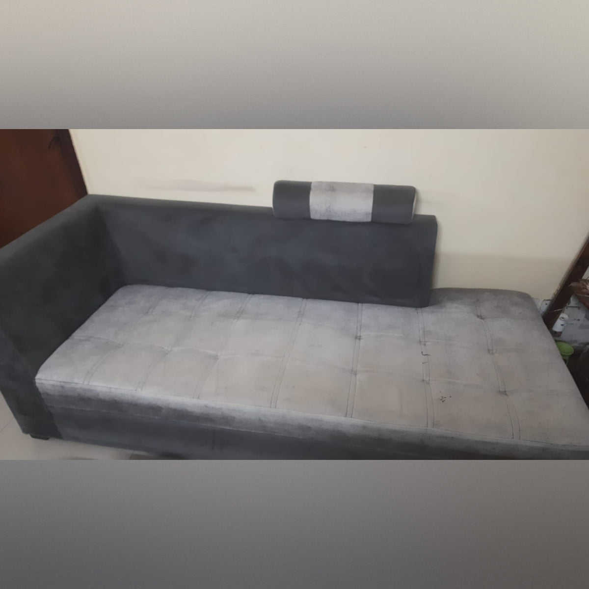 L-Shaped Fabric Sofa