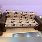 Fabindia Pure Mango Wood Sofa Set (2+2+2)