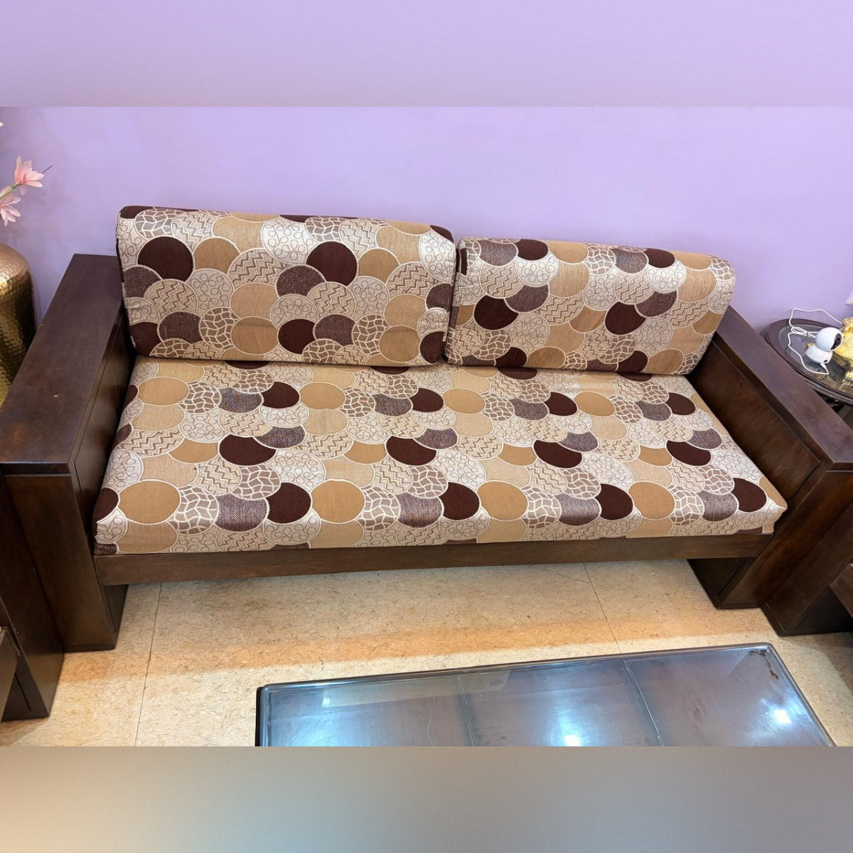 Fabindia Pure Mango Wood Sofa Set (2+2+2)