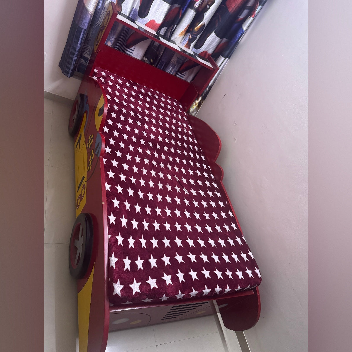 Kids Race Car Bed with Storage