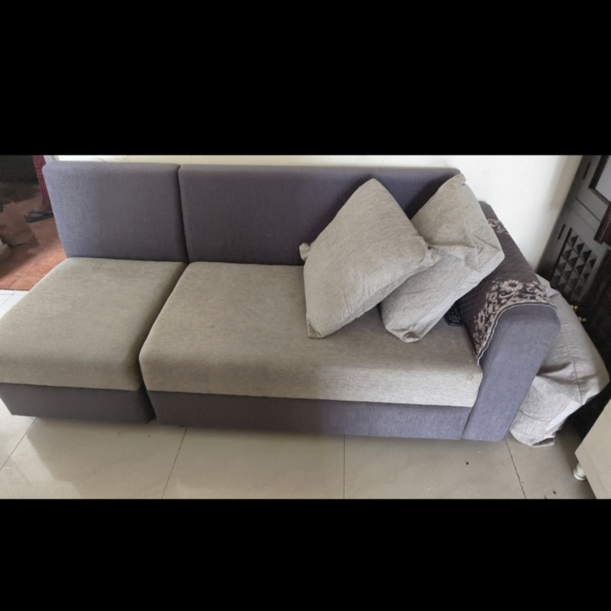 Wakefit Skiver L Shape 6 Seater Sofa Set