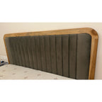 Mango Wood King Bed with Hydraulic Storage & 2 Side Tables