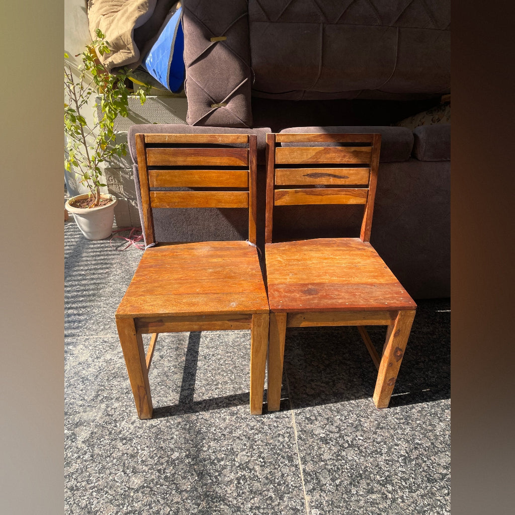 Wooden Coffee Table and Chairs