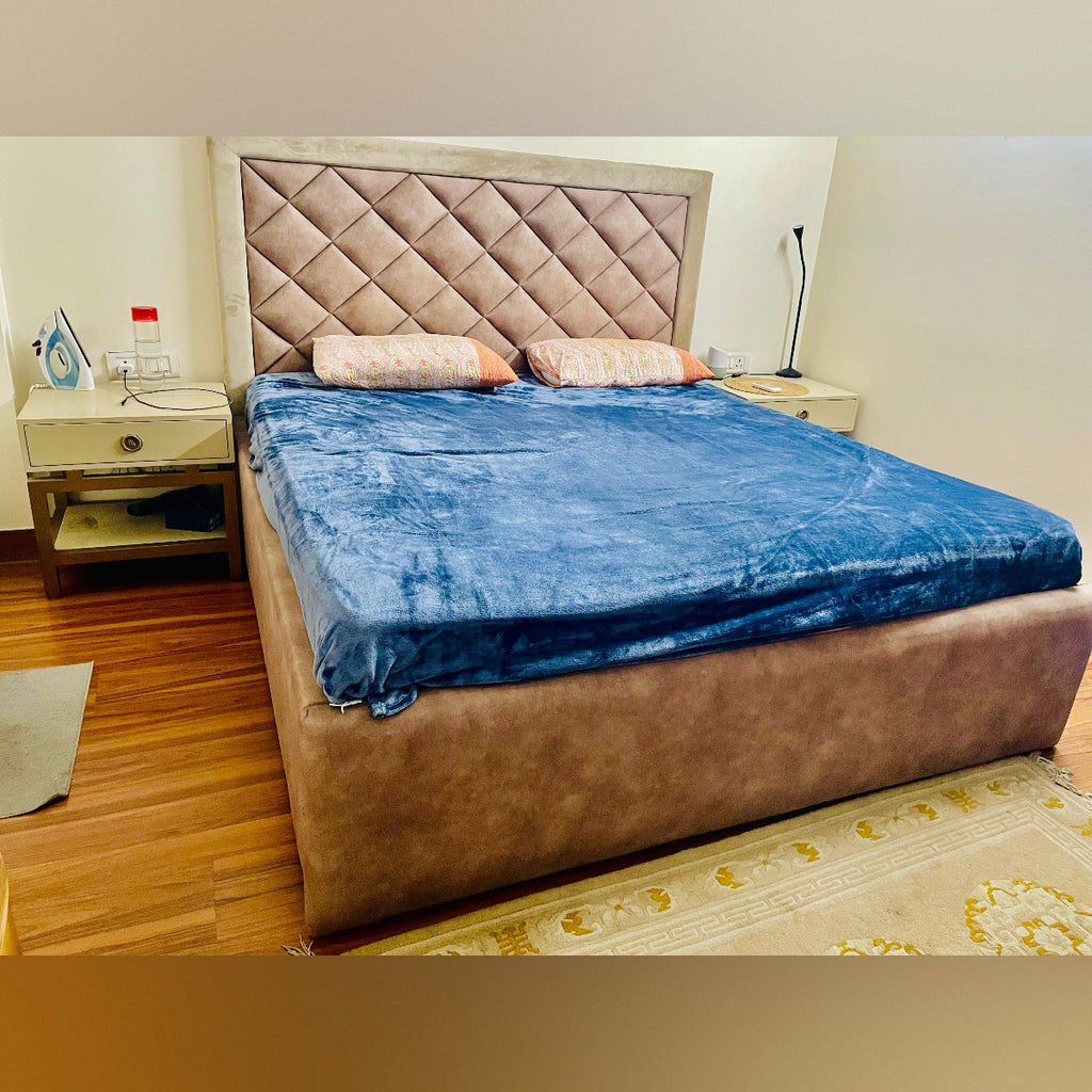 King Size Bed (Storage + Mattress + Side Tables)
