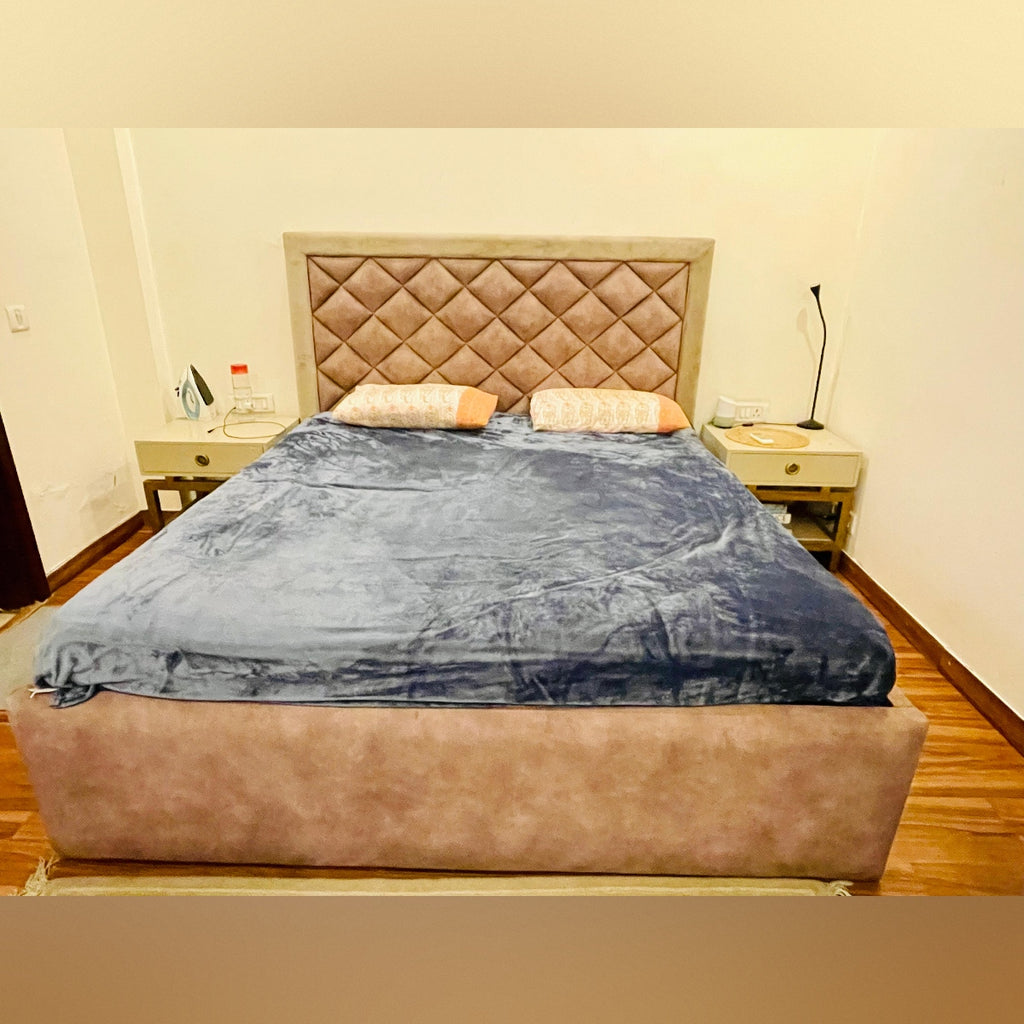 King Size Bed (Storage + Mattress + Side Tables)