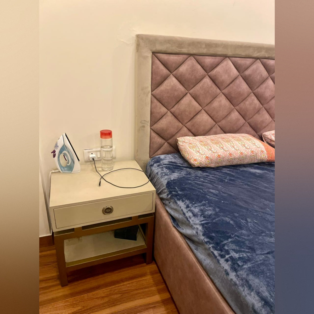 King Size Bed (Storage + Mattress + Side Tables)
