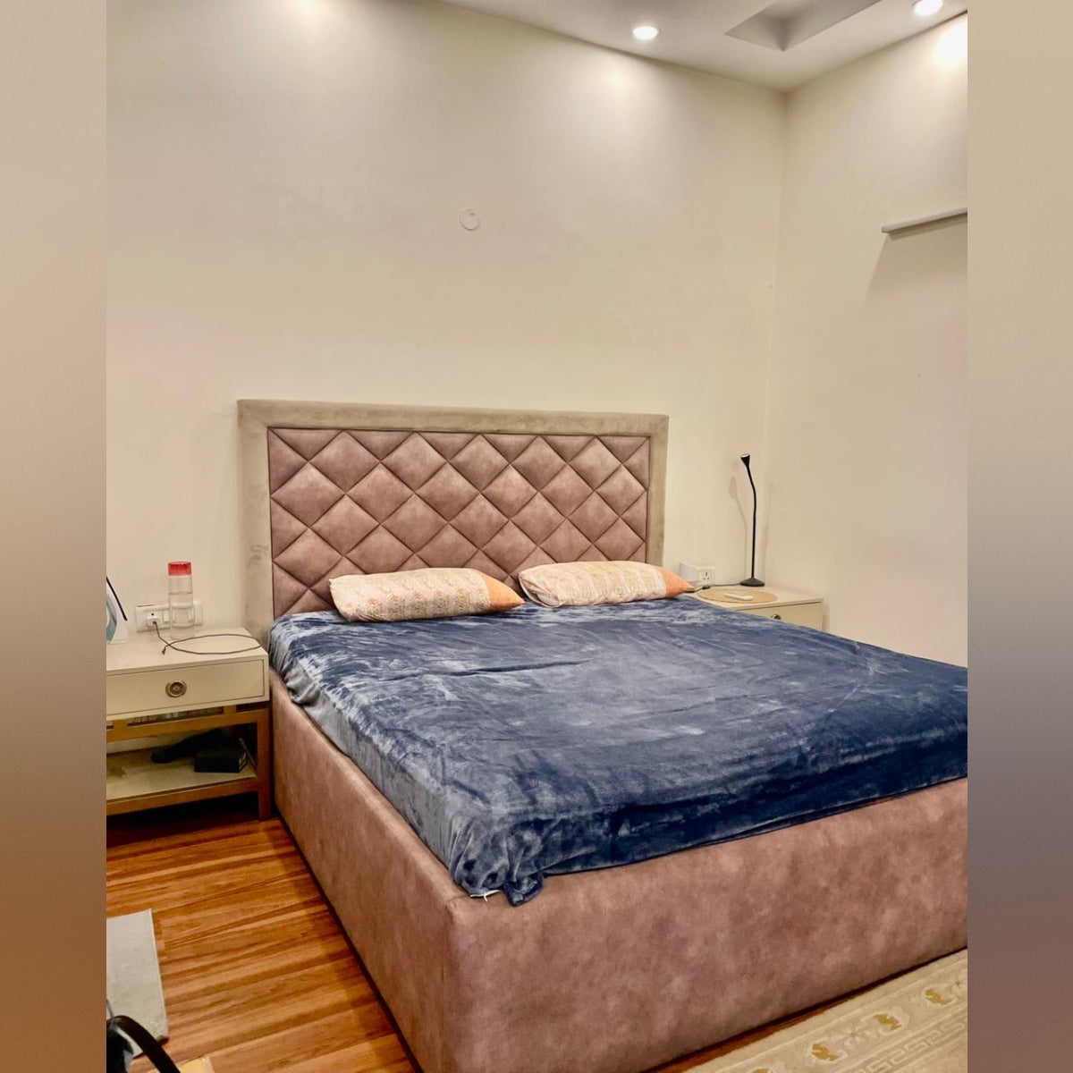 King Size Bed (Storage + Mattress + Side Tables)
