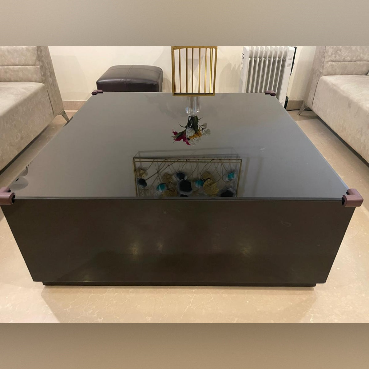 6 seater sofa + 1 centre + 1 side table