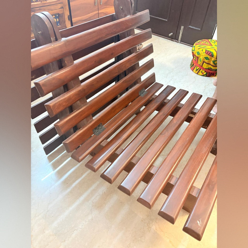 Pepperfry Solid Wood Futon / Sofa Cum Bed