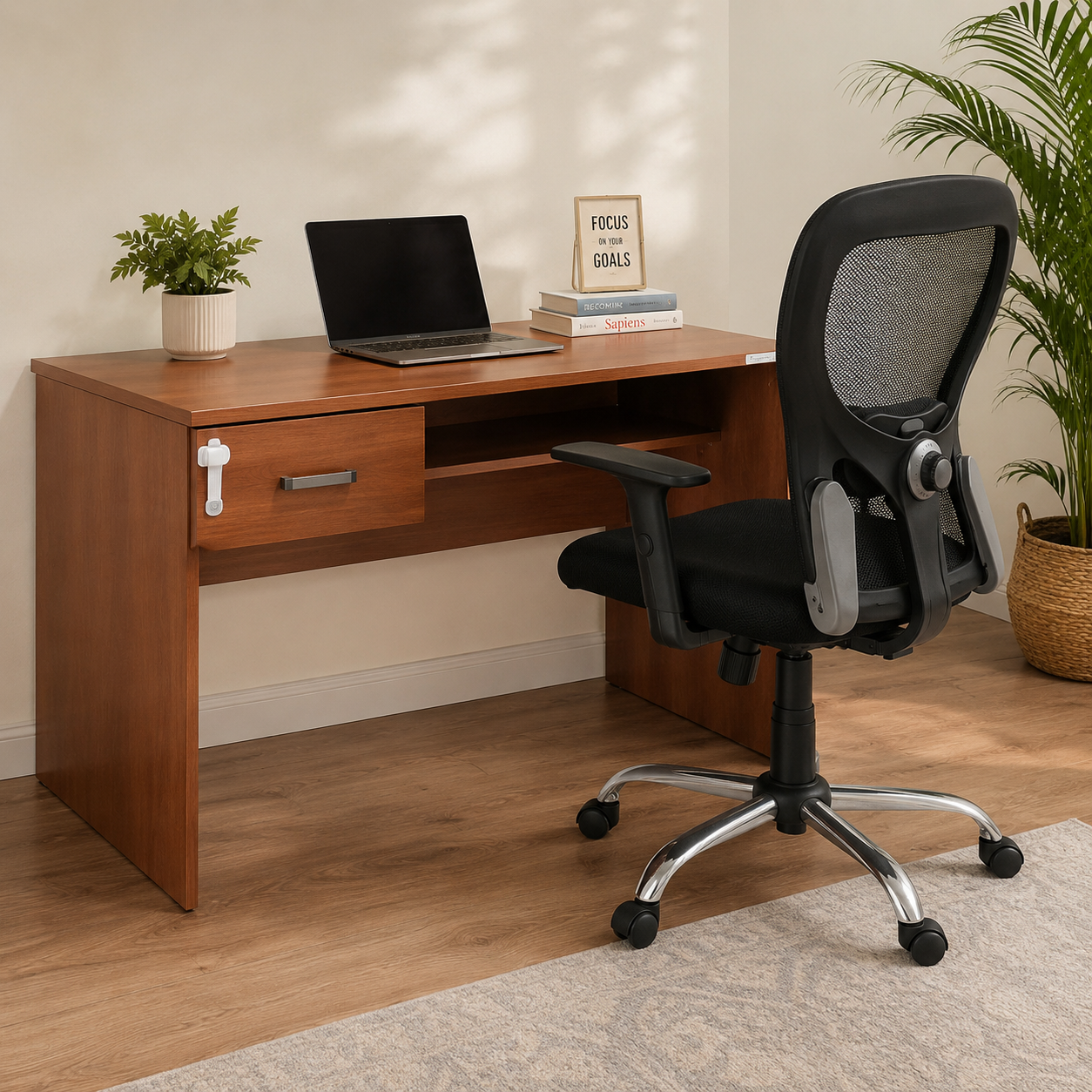 Godrej Interio Study Table & Ergonomic Office Chair