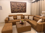 L-Shape 7-Seater Sofa with 2 Ottomans and Centre Table photo 4