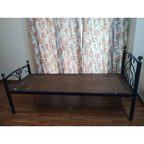 Single Bed (Steel + Wood Frame)