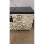Console Cabinet, Mirrored Lattice Doors - used console in Gurugram - photo 4