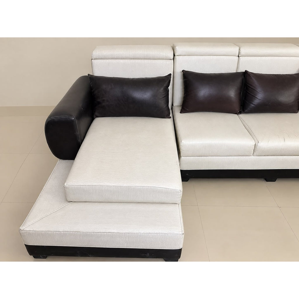 7-Seater U-Shaped Leatherette Sofa - used sofa in Gurugram - photo 5
