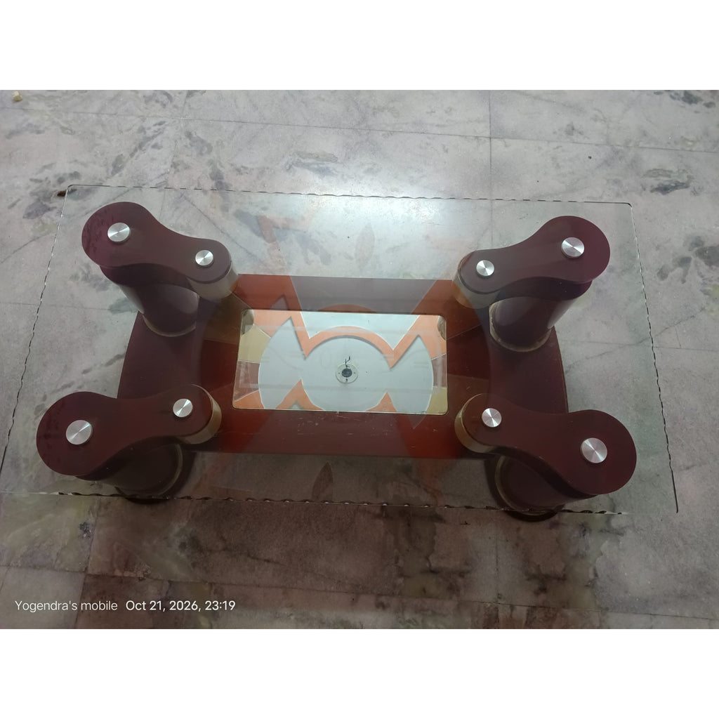 Glass-Top Centre Table with Lower Shelf - used living-room in Delhi - photo 6