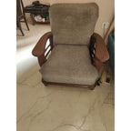 Fabric Sofa Set 3+1+1 with Centre Table & Stools