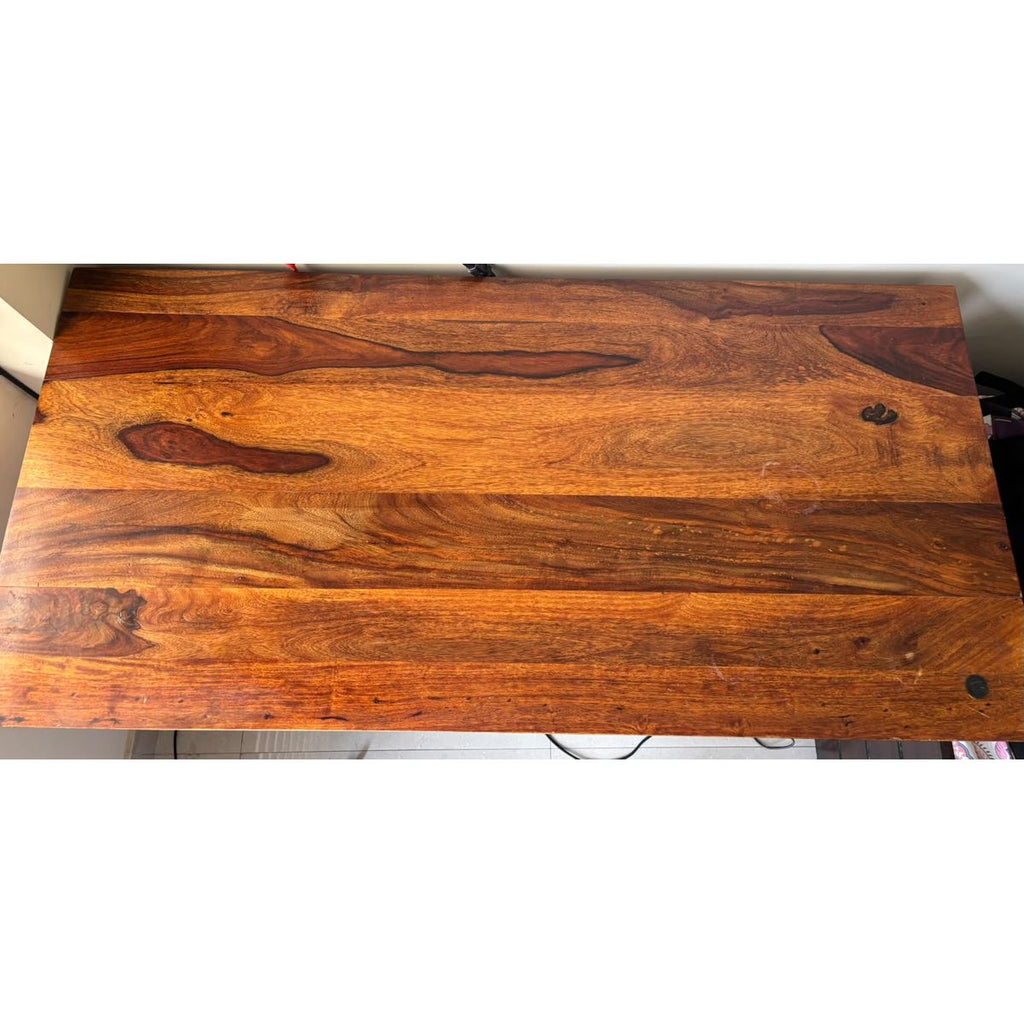 Wooden Office Table with 2 Drawers front