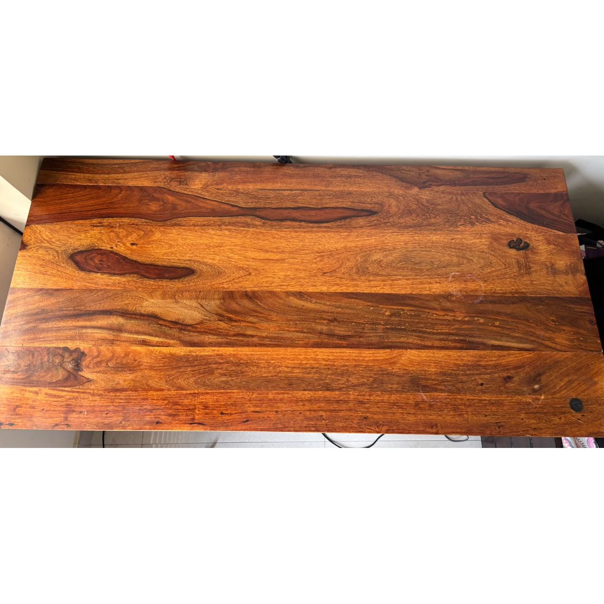 Wooden Office Table with 2 Drawers front