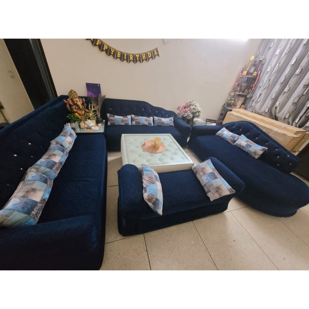 Navy Sofa Set - used living-room in Delhi - photo 1