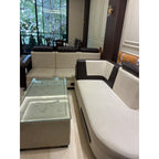 L-Shaped 5-Seater Fabric Sofa - used living room in Delhi - photo 4