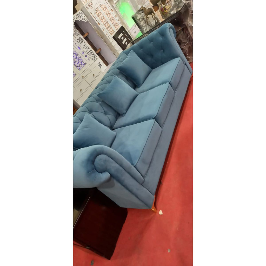 Chester Velvet Sofa side view