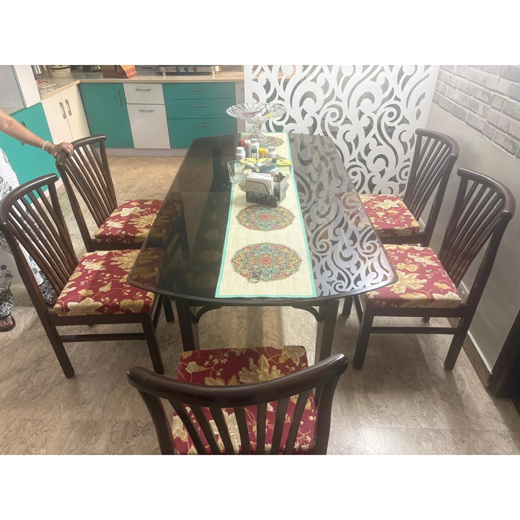 Sofa Set with Centre Table and 6-Seater Dining Set - used living room in Gurugram - photo 5