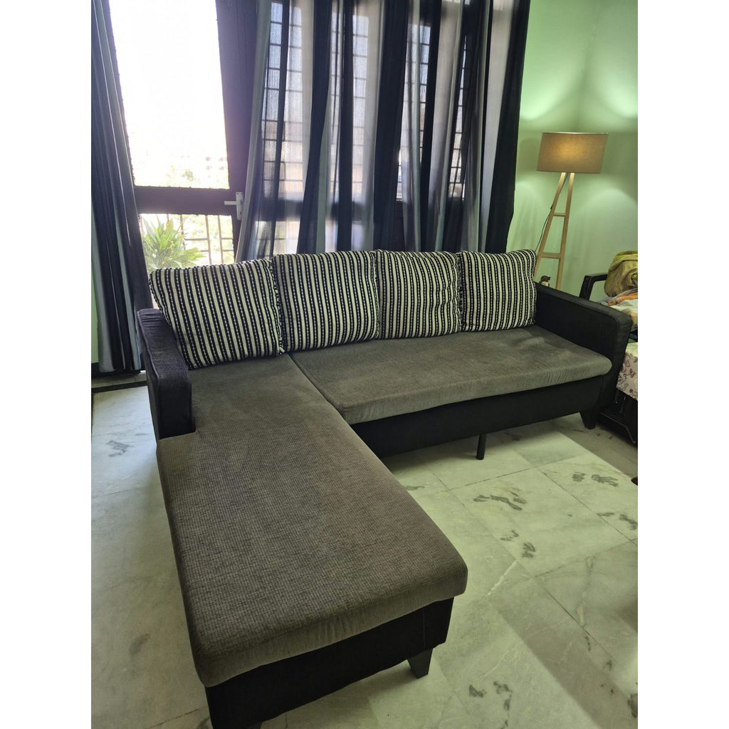 Pepperfry L-Shaped Sofa - used living room in Gurugram - photo 1